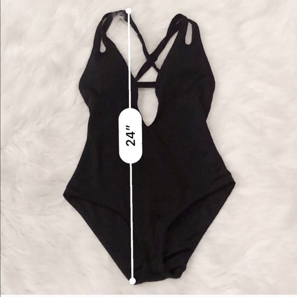 🆕 BECCA  Color Code Skylar one piece Black Swimsuit NEW - Picture 4 of 7